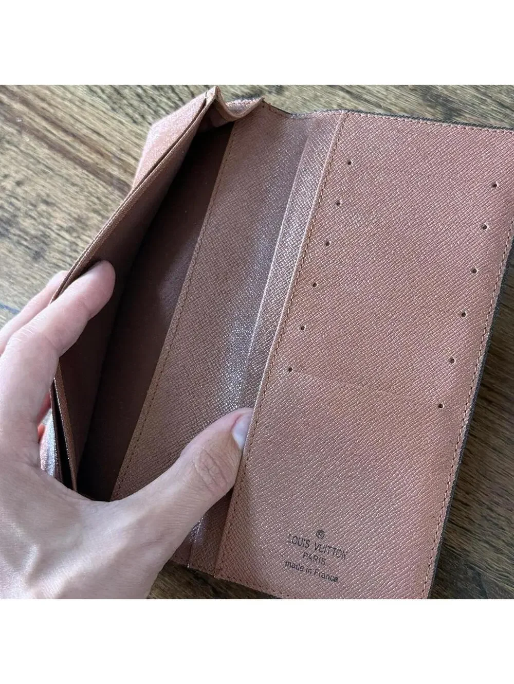 Authentic Vintage Louis Vuitton Monogram Portefeuille Long Vertical Wallet